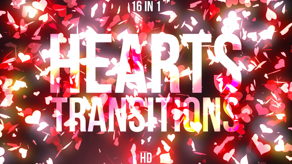 Hearts Confetti Transitions - Download Videohive 21752111