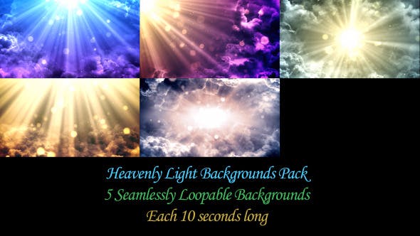 Heavenly Light Backgrounds Pack - 7741051 Download Videohive