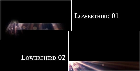 Heavenly Light Lowerthird Set - Videohive Download 699693