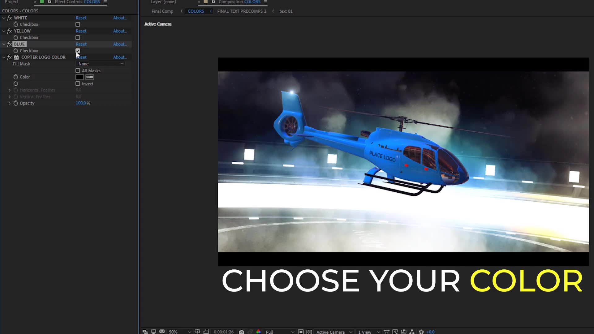 Helicopter Logo Reveal Videohive 28611061 After Effects Image 6