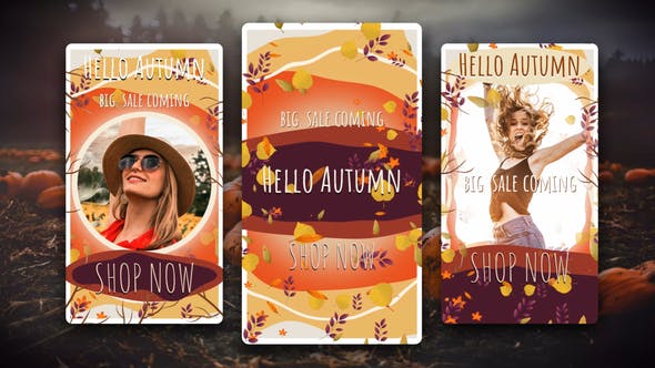 Hello Autumn Instagram Stories - Download Videohive 33472065