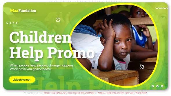 Help to Children Social Project - 29029278 Videohive Download