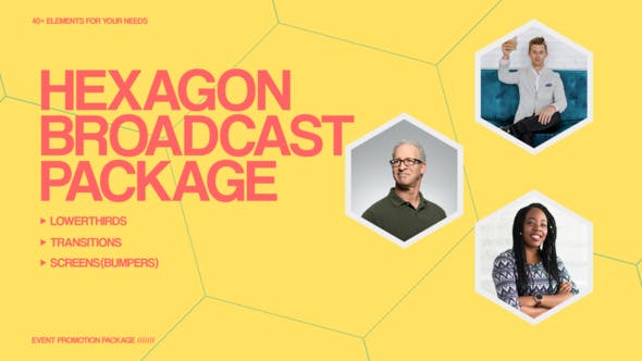 Hexagon Broadcast Package - 36356936 Download Videohive