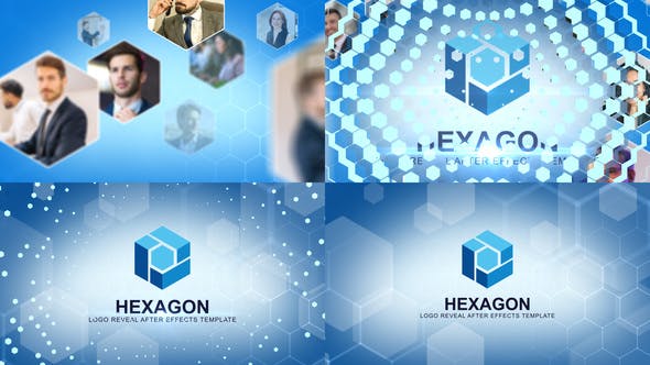 Hexagon Logo Intro - Videohive 33776670 Download