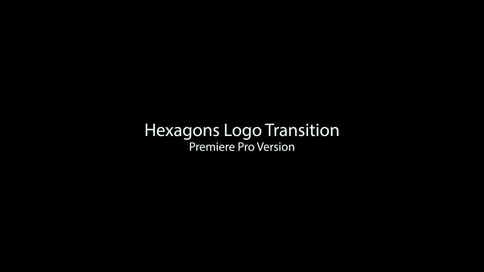 Hexagons Logo Transition | Premiere Version Videohive 33407248 Premiere Pro Image 1
