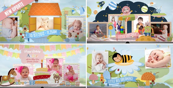 Hey, Im Turning One! Baby Birthday Album - Download Videohive 9118154