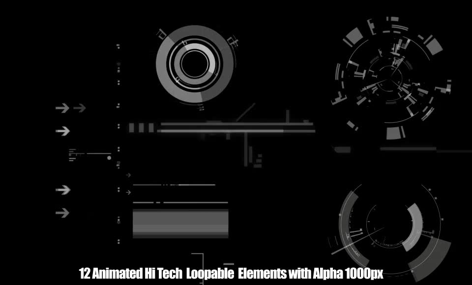 Hi Tech Elements 1 Videohive 2652304 Motion Graphics Image 2