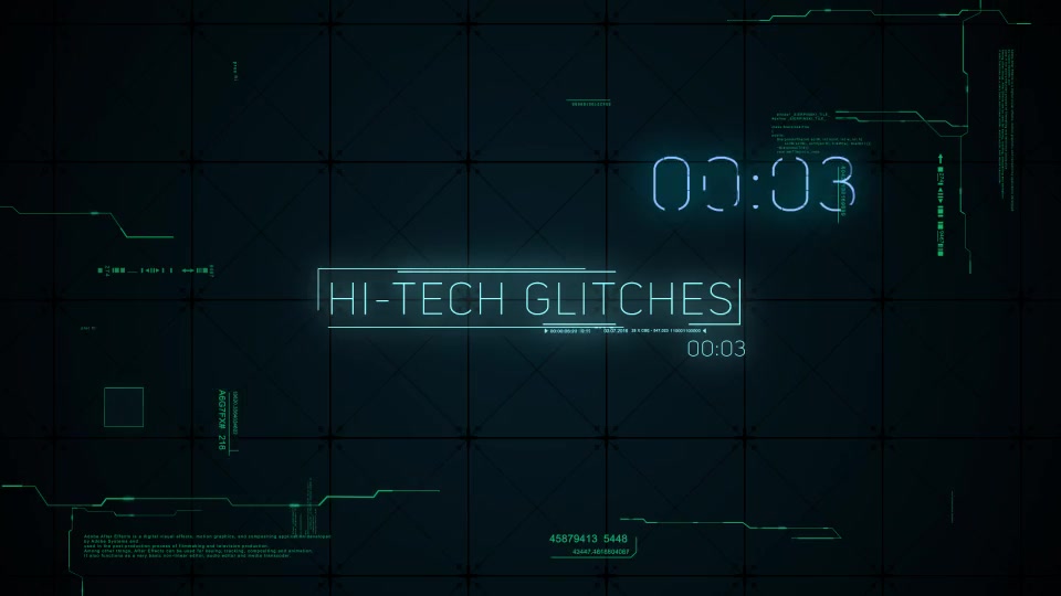 Hi Tech Glitches (Countdown and Titles) - Download Videohive 21994356