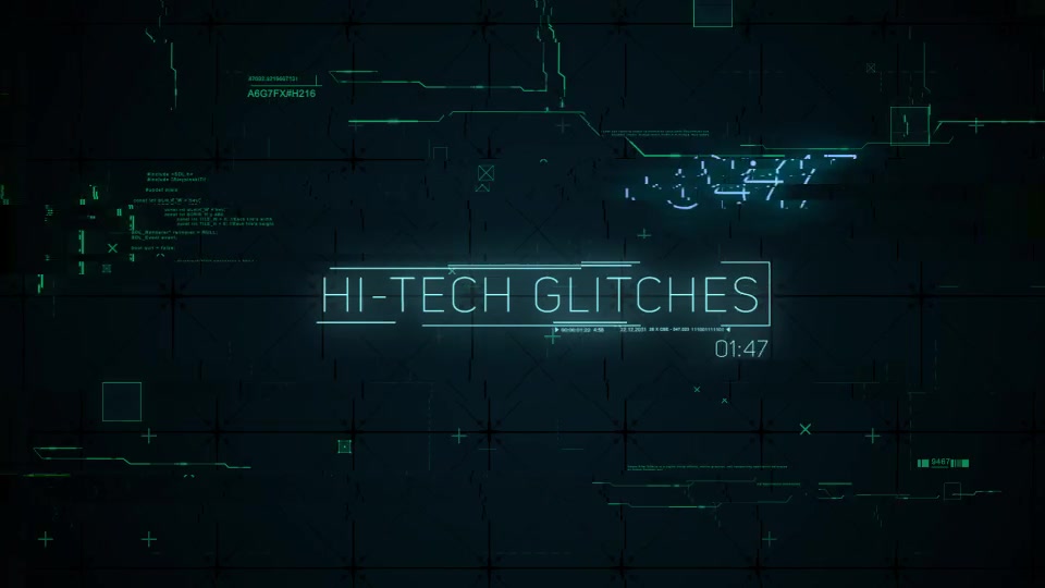 Hi Tech Glitches (Countdown and Titles) - Download Videohive 21994356