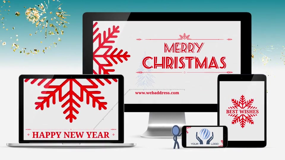 Hi tech Happy Holidays Greetings Videohive 35088973 Premiere Pro Image 10