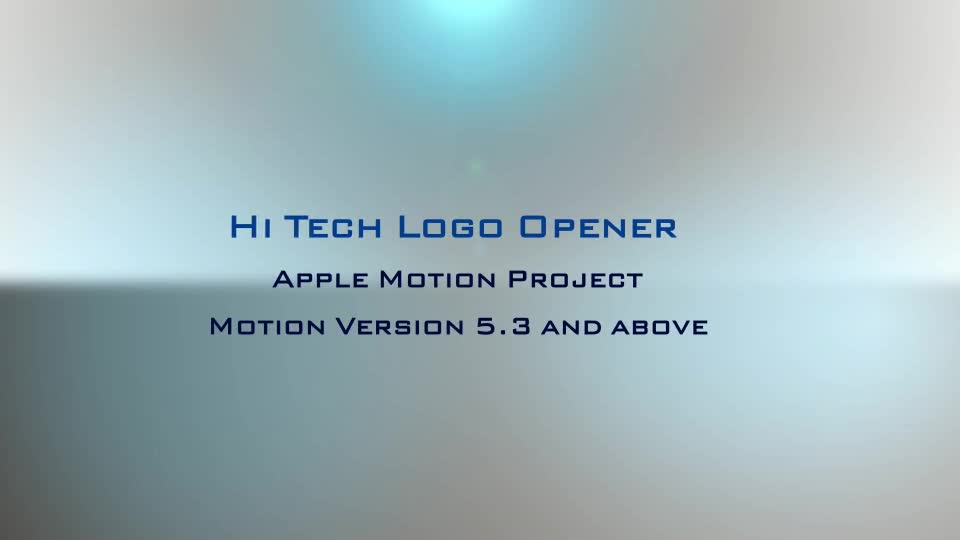 Hi Tech Logo Opener Apple Motion - Download Videohive 19418351