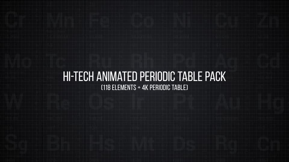 Hi Tech Periodic Table Pack Videohive 17746182 After Effects Image 10