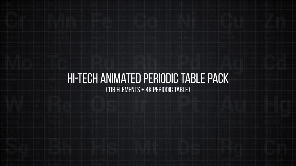 Hi Tech Periodic Table Pack Videohive 17746182 After Effects Image 9