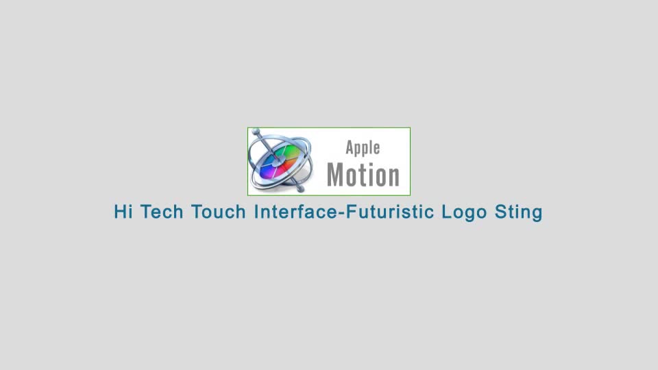 Hi tech Touch Interface Futuristic Logo Sting Apple Motion - Download Videohive 22637573