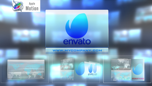 Hi tech Touch Interface Futuristic Logo Sting Apple Motion - Download Videohive 22637573