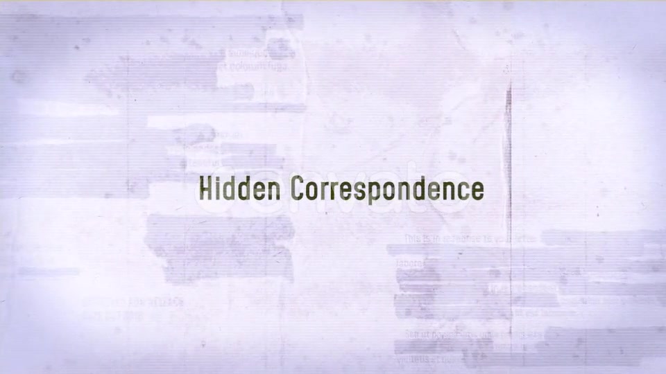 Hidden Correspondence Videohive 23257276 After Effects Image 10