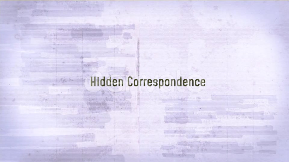 Hidden Correspondence Videohive 23257276 After Effects Image 11