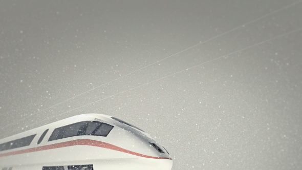 High Speed ICE Train Snowy Day - Download Videohive 17953363