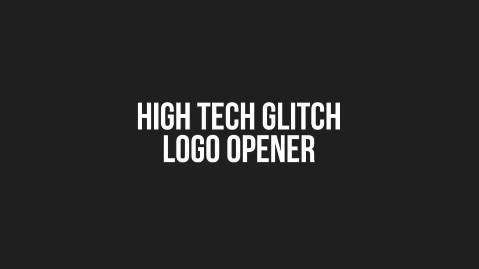 High Tech Glitch Logo Opener - Download Videohive 15965331