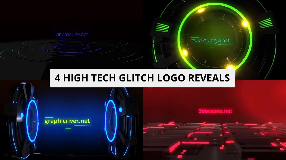 High Tech Glitch Logo Pack Videohive 24784316 After Effects Image 11