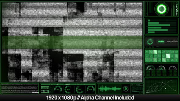 High Tech HUD Video Monitor Display Alpha Overlay - Download 5212044 Videohive