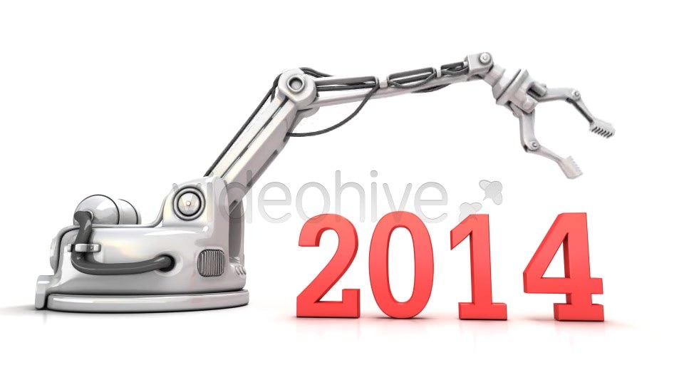 High Technology New Year 3d Animation - Download Videohive 6423072