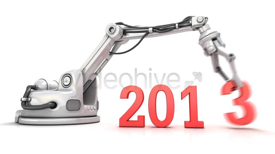 High Technology New Year 3d Animation - Download Videohive 6423072