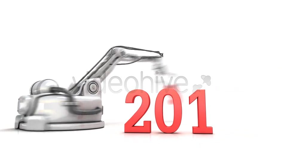 High Technology New Year 3d Animation - Download Videohive 6423072