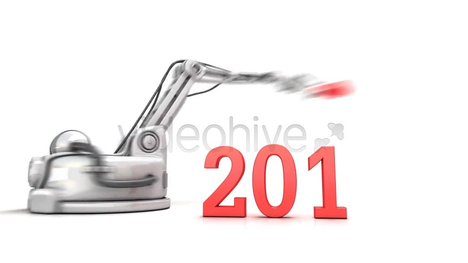 High Technology New Year 3d Animation - Download Videohive 6423072