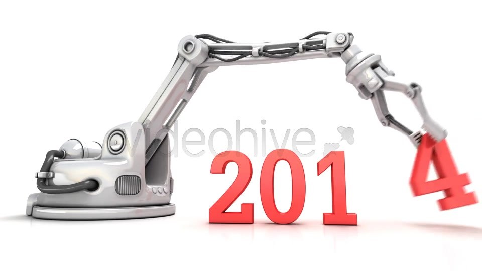 High Technology New Year 3d Animation - Download Videohive 6423072