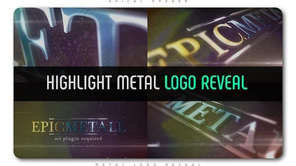 Highlight Metal Logo Reveal - 20027337 Videohive Download