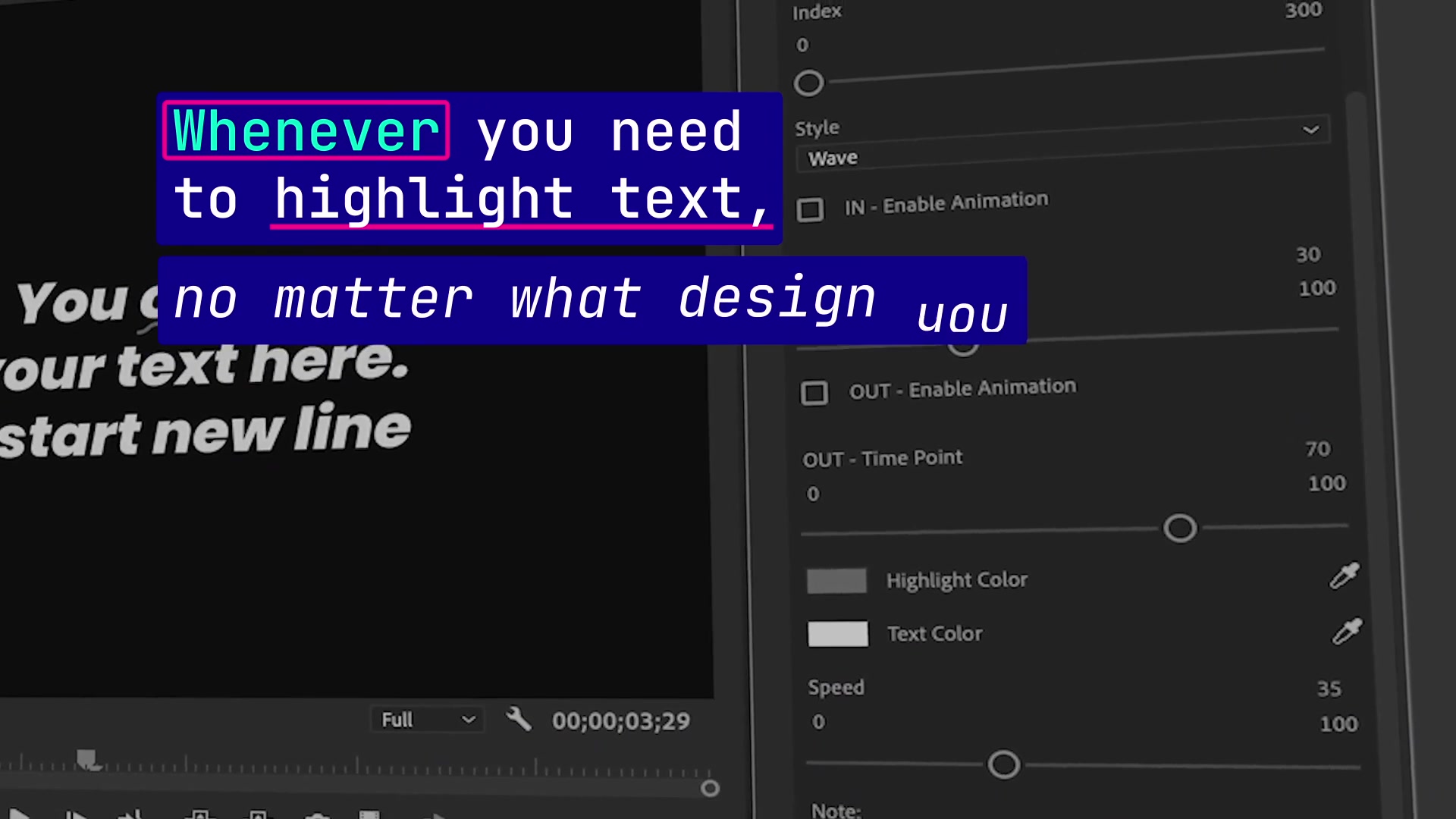 Highlight Text | Premiere Pro Direct Download Videohive 33590565