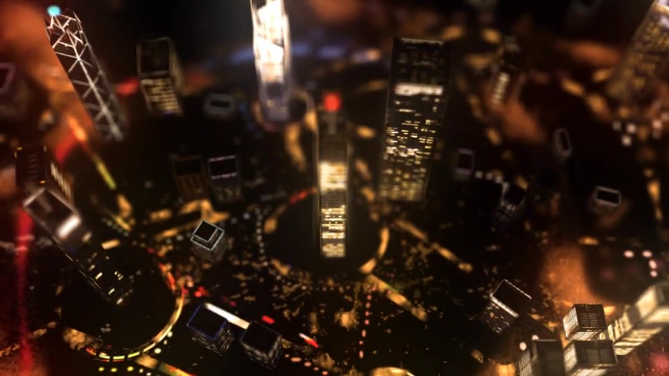 Highrise City Lights Logo Intro - Download Videohive 11251037