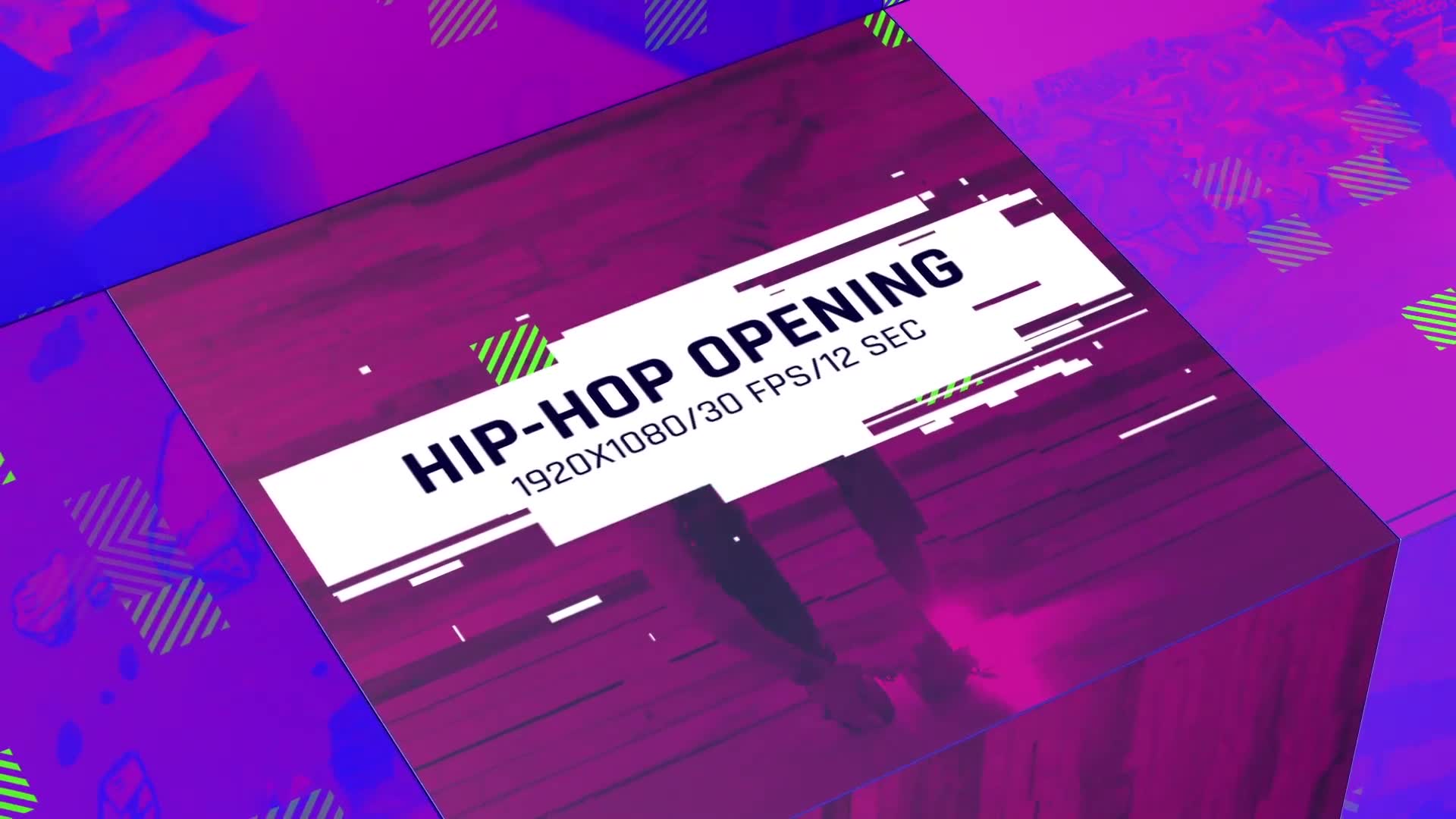 Hip Hop Opening/ Music Intro/ Rap/ Dance/Action/ Electronic/ Party Promo/ Box/ Festival/ Glitch TV I Videohive 26679021 After Effects Image 7