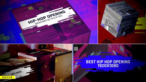Hip Hop Opening/ Music Intro/ Rap/ Dance/Action/ Electronic/ Party Promo/ Box/ Festival/ Glitch TV I - 26679021 Videohive Download