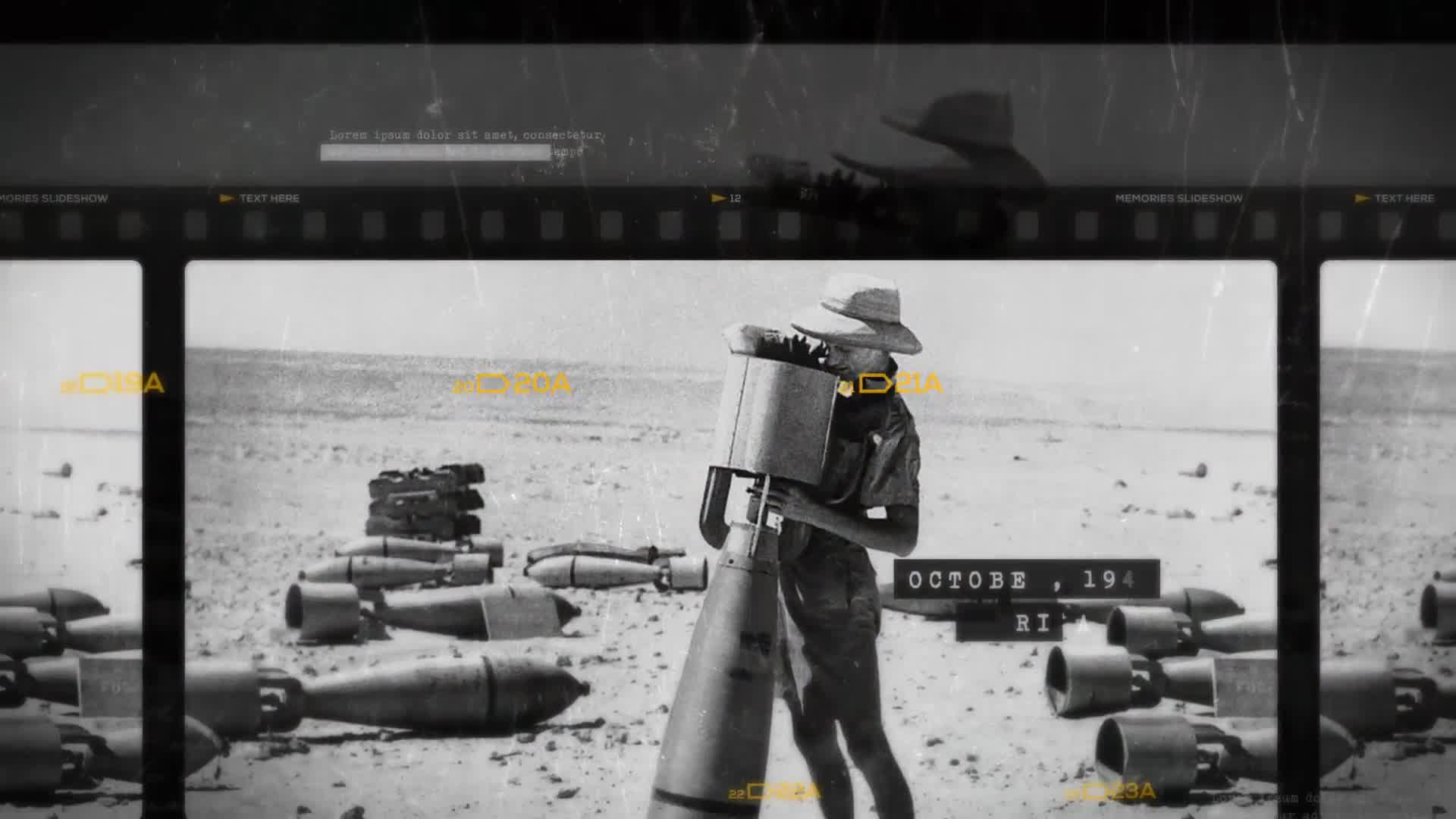 Historic Chronicle Slideshow / World War / Old Vintage Memories / Retro Photo Album Videohive 24603511 After Effects Image 10