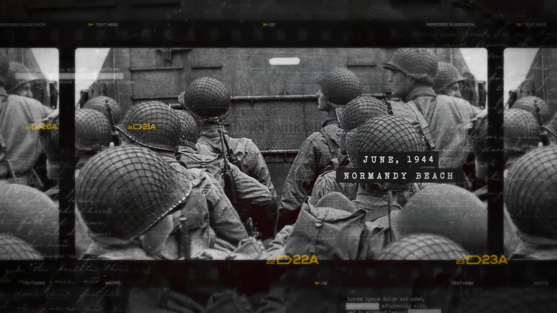 Historic Chronicle Slideshow / World War / Old Vintage Memories / Retro Photo Album Videohive 24603511 After Effects Image 2