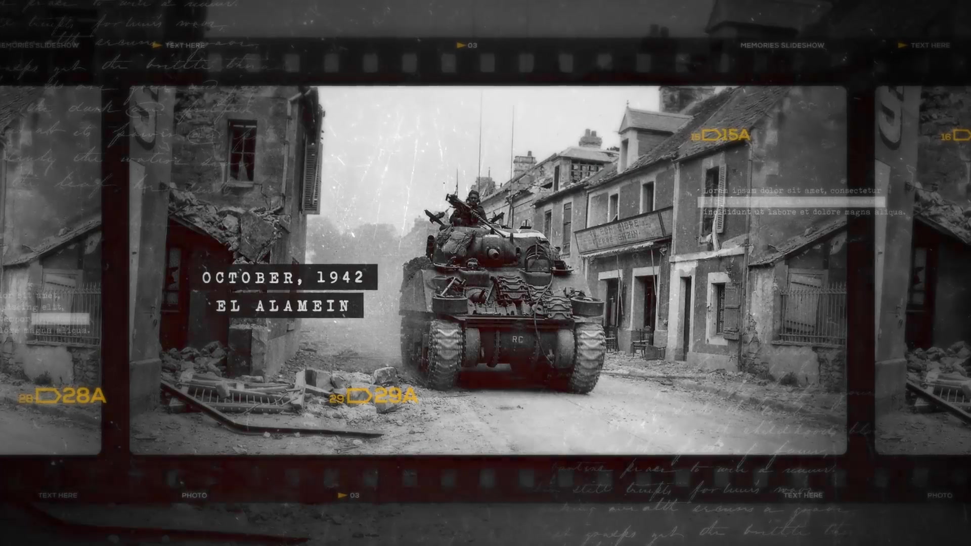 Historic Chronicle Slideshow / World War / Old Vintage Memories / Retro Photo Album Videohive 24603511 After Effects Image 3