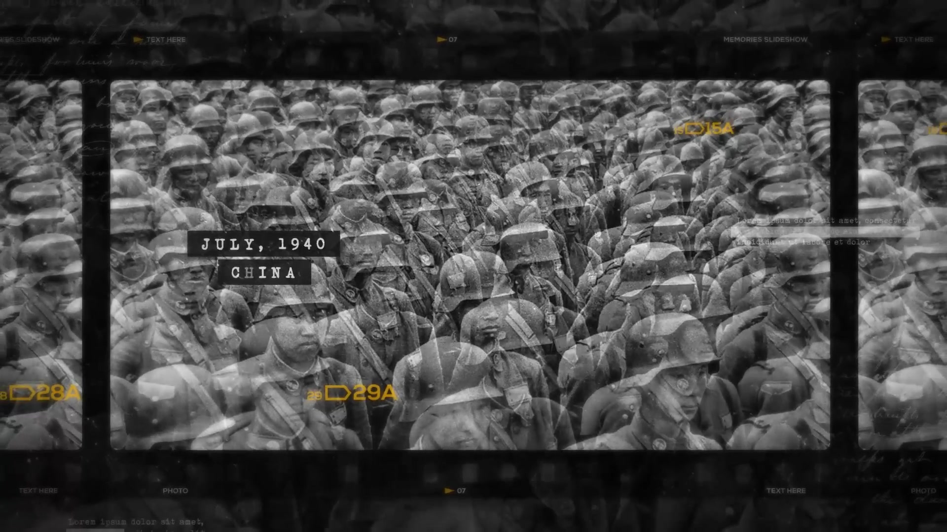 Historic Chronicle Slideshow / World War / Old Vintage Memories / Retro Photo Album Videohive 24603511 After Effects Image 6