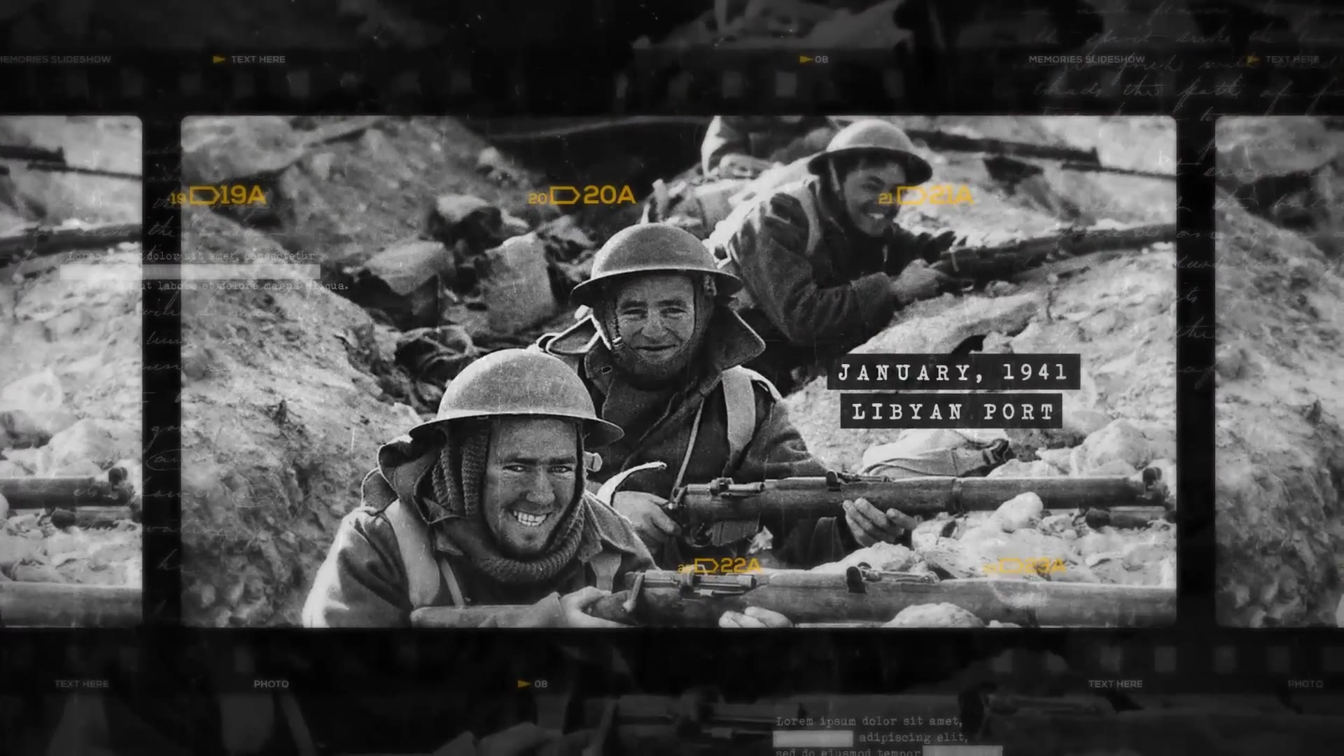 Historic Chronicle Slideshow / World War / Old Vintage Memories / Retro Photo Album Videohive 24603511 After Effects Image 7