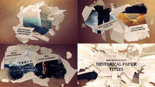 Historical Paper Titles/Opener - Videohive Download 11108154