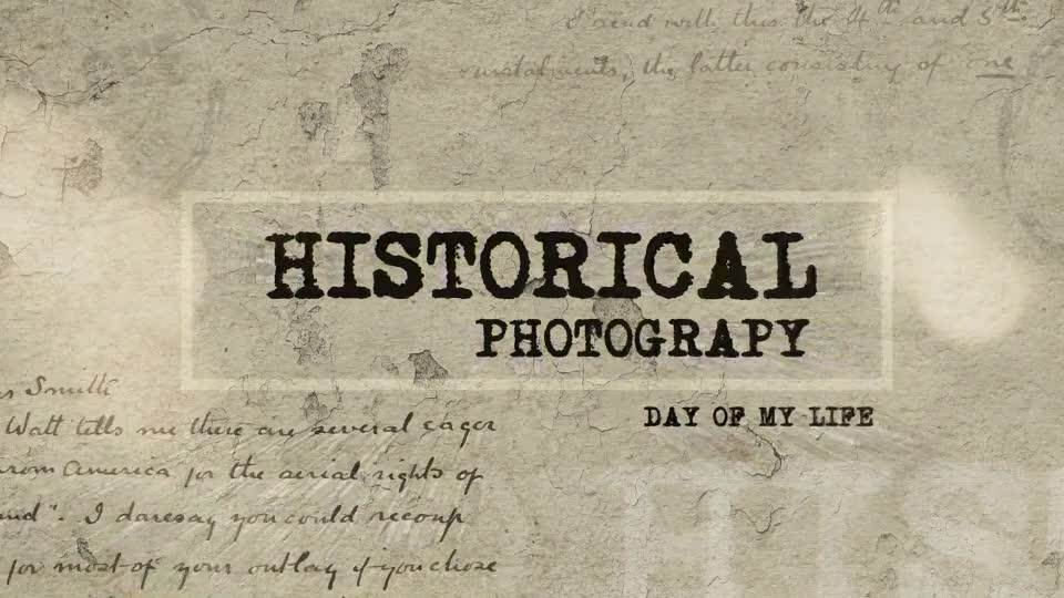 Historical Photography Videohive 14493196 After Effects Image 1