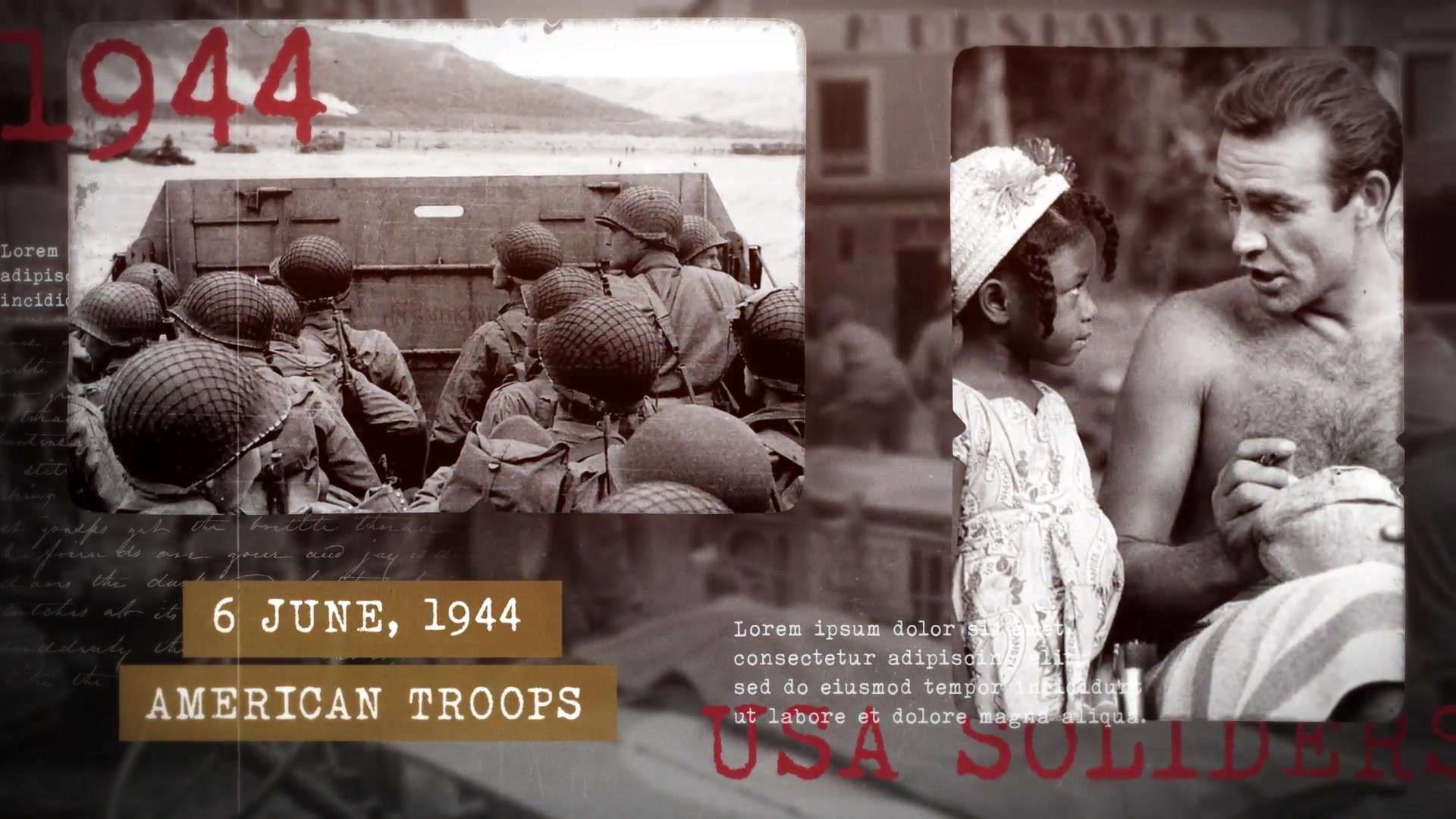 Historical Slideshow | Wolrd War | Vintage Documentary Videohive 37335246 After Effects Image 6