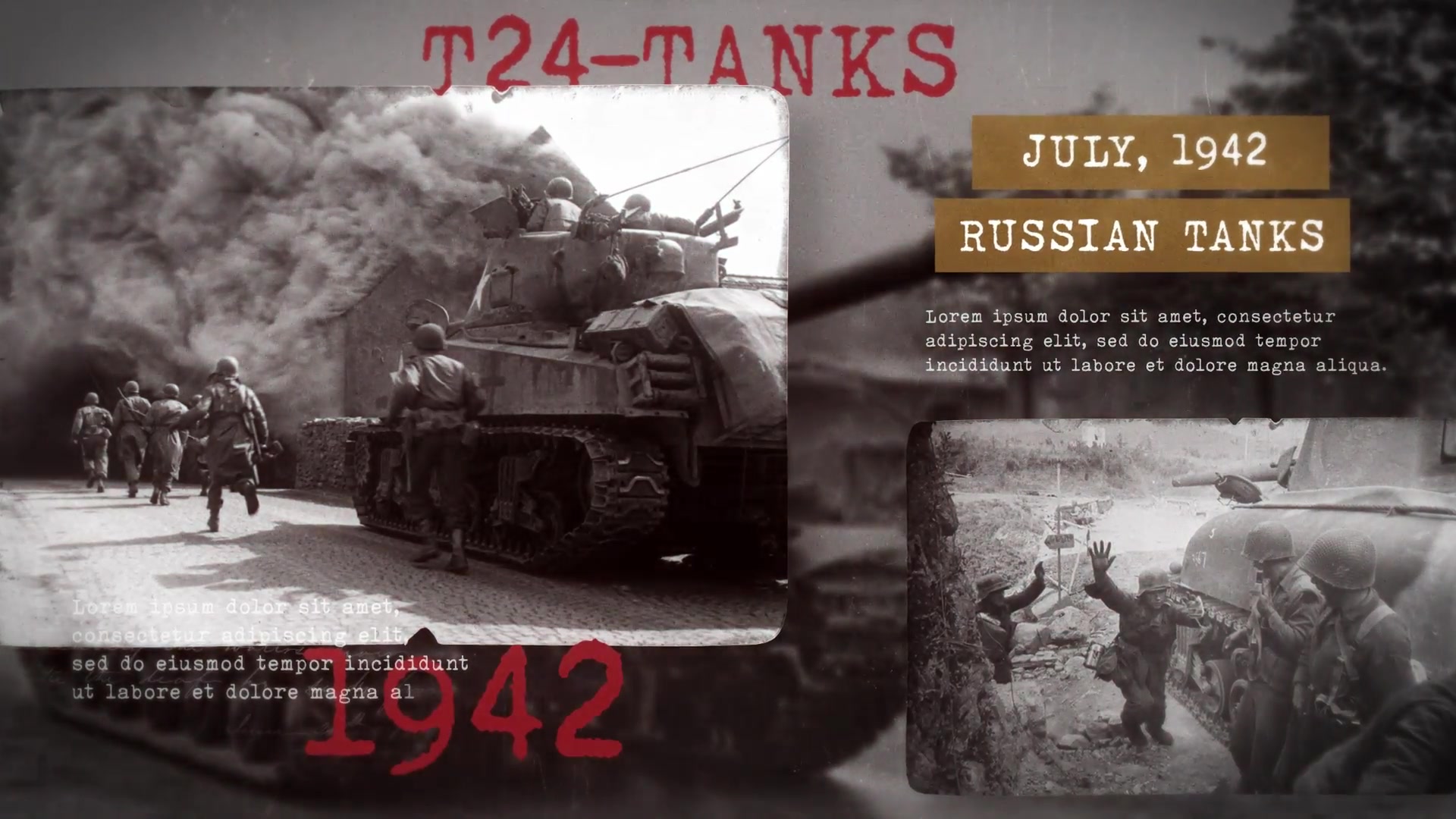 Historical Slideshow | Wolrd War | Vintage Documentary Videohive 37335246 After Effects Image 7
