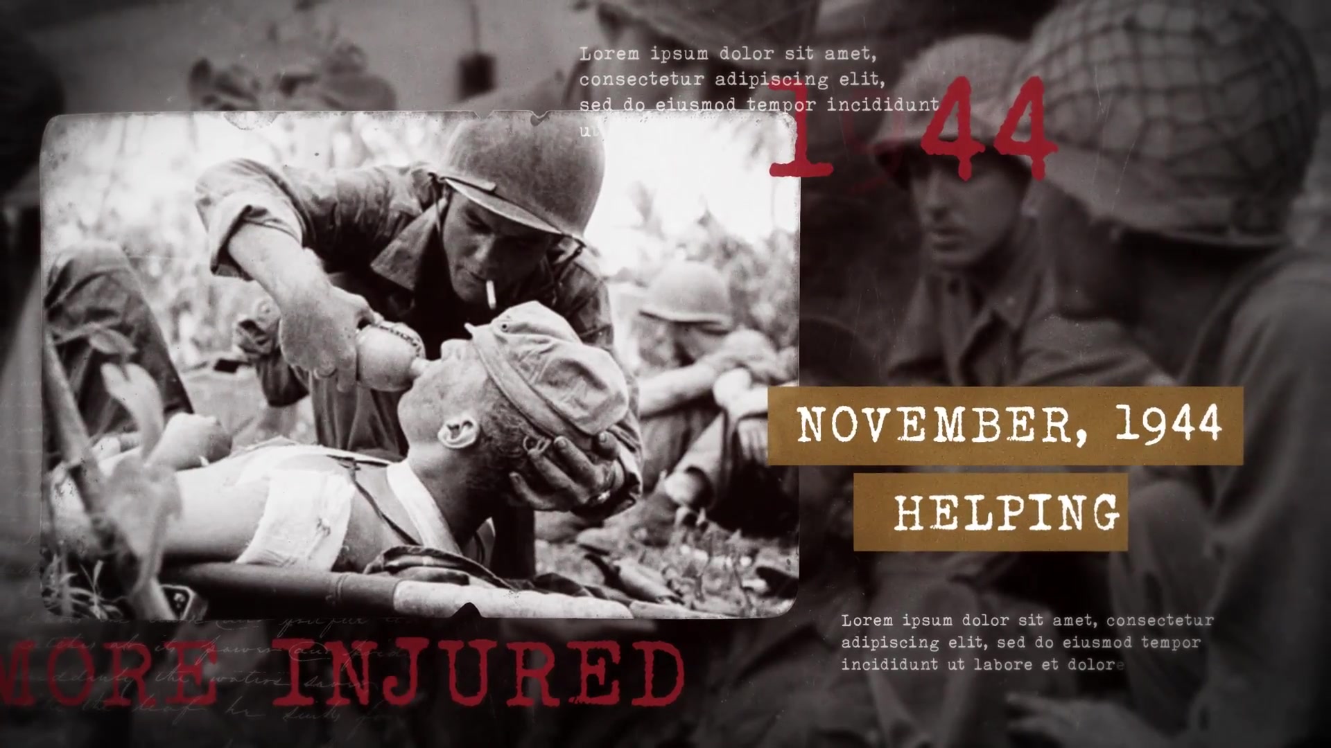 Historical Slideshow | Wolrd War | Vintage Documentary Videohive 37335246 After Effects Image 8