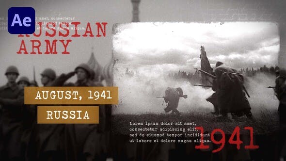 Historical Slideshow | Wolrd War | Vintage Documentary - Videohive 37335246 Download