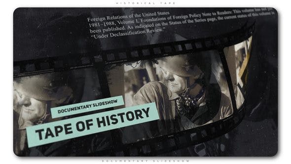 Historical Tape Documentary Slideshow - Videohive Download 23192599