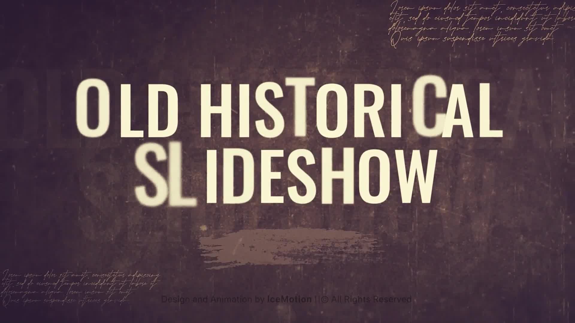 Historical Timeline Slideshow || Brush Slideshow Videohive 35536059 After Effects Image 1
