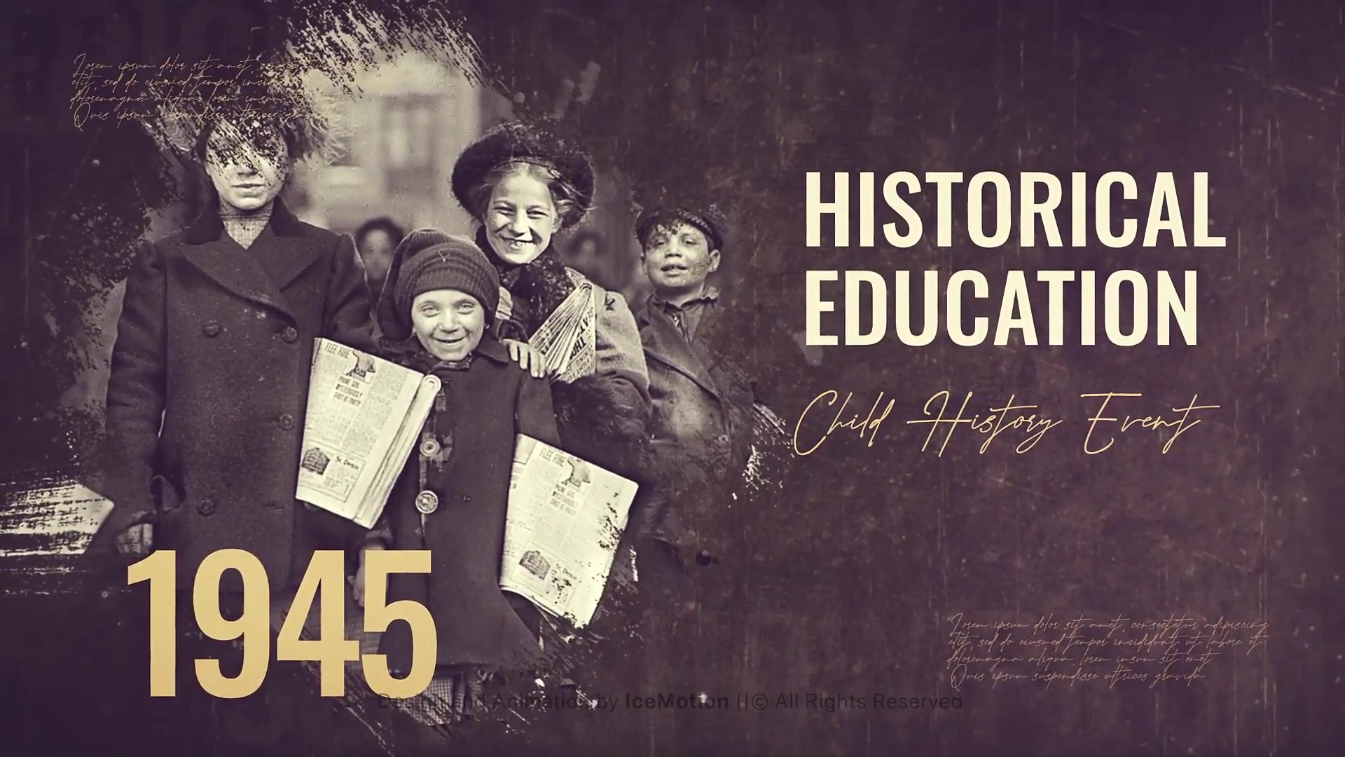 Historical Timeline Slideshow || Brush Slideshow Videohive 35536059 After Effects Image 10