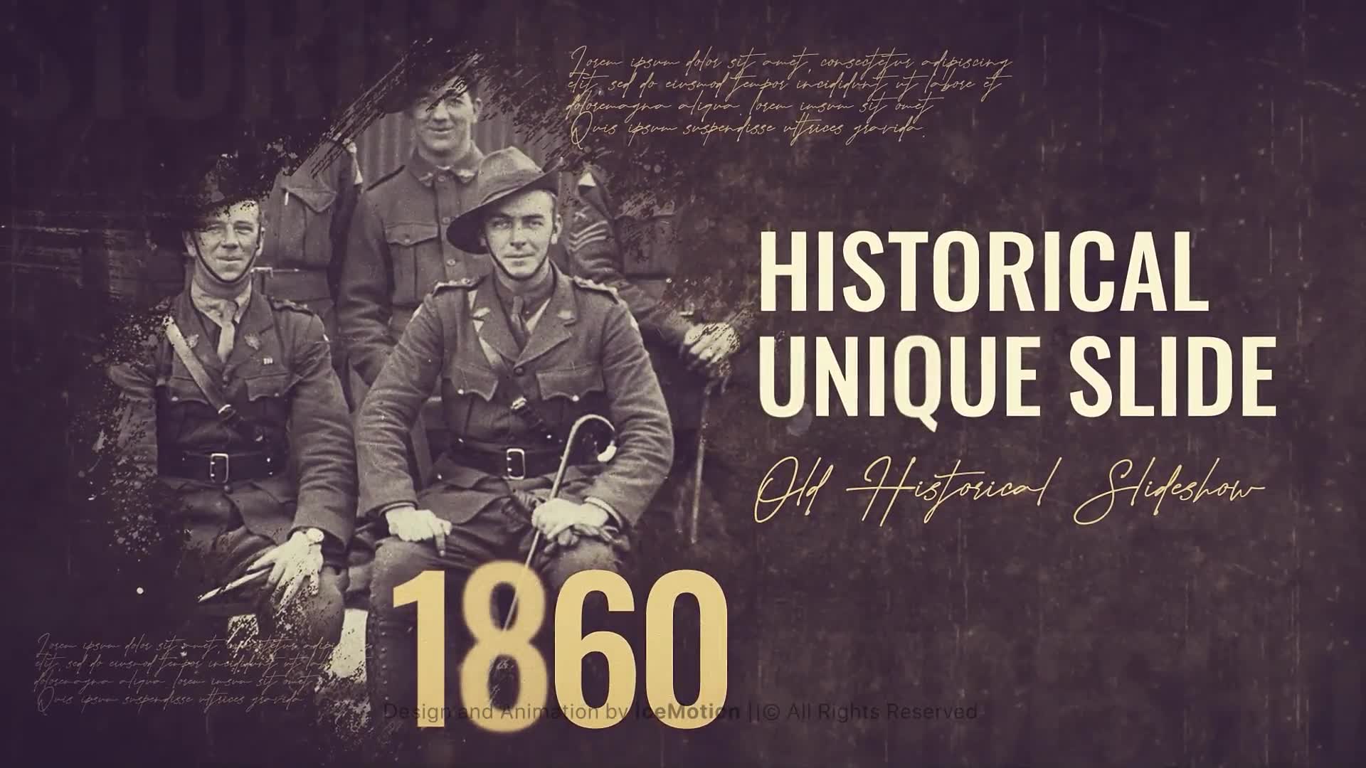Historical Timeline Slideshow || Brush Slideshow Videohive 35536059 After Effects Image 2